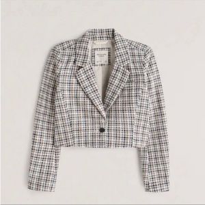 Abercrombie tweed cropped blazer